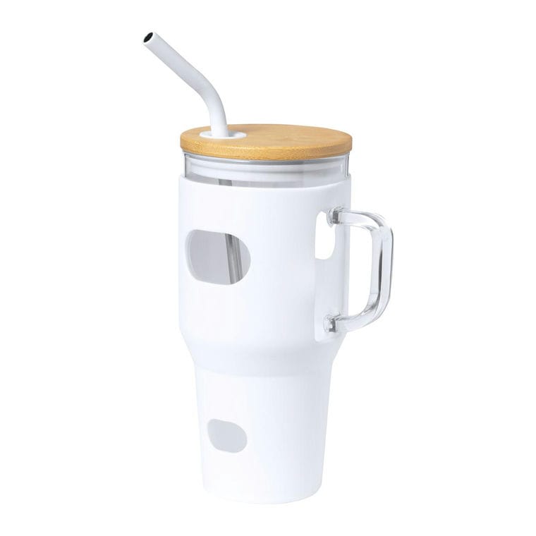 Pahar de sticlă Namun Alb