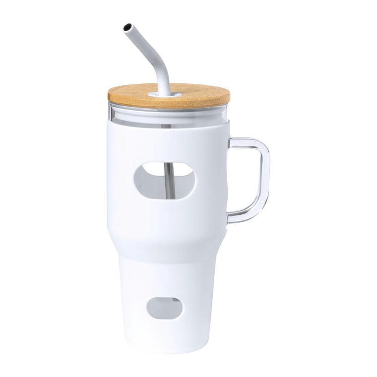 Pahar de sticlă Namun Alb