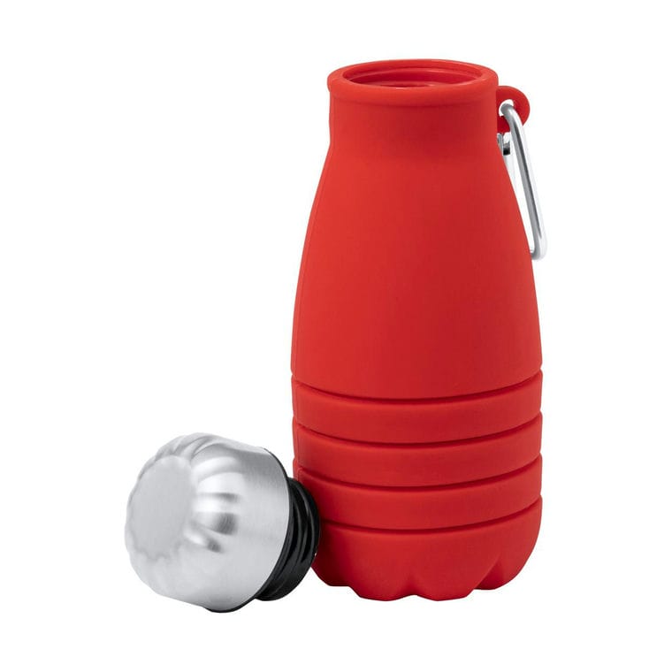 Sticlă sport pliabilă Fael Roșu