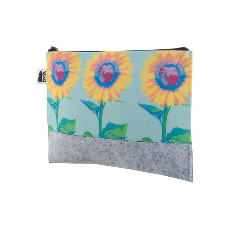 Geantă cosmetice personalizată CreaFelt Beauty M Alb gri