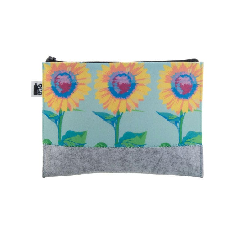 Geantă cosmetice personalizată CreaFelt Beauty M Alb gri