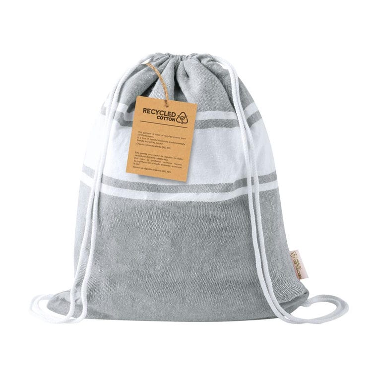 Prosop plajă cu husă rucsac Praia gri