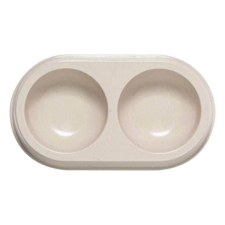 Castron dublu pentru câini Tremony natural