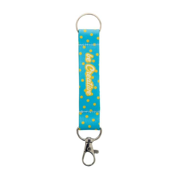Breloc personalizat, RPET SuboRing Alb