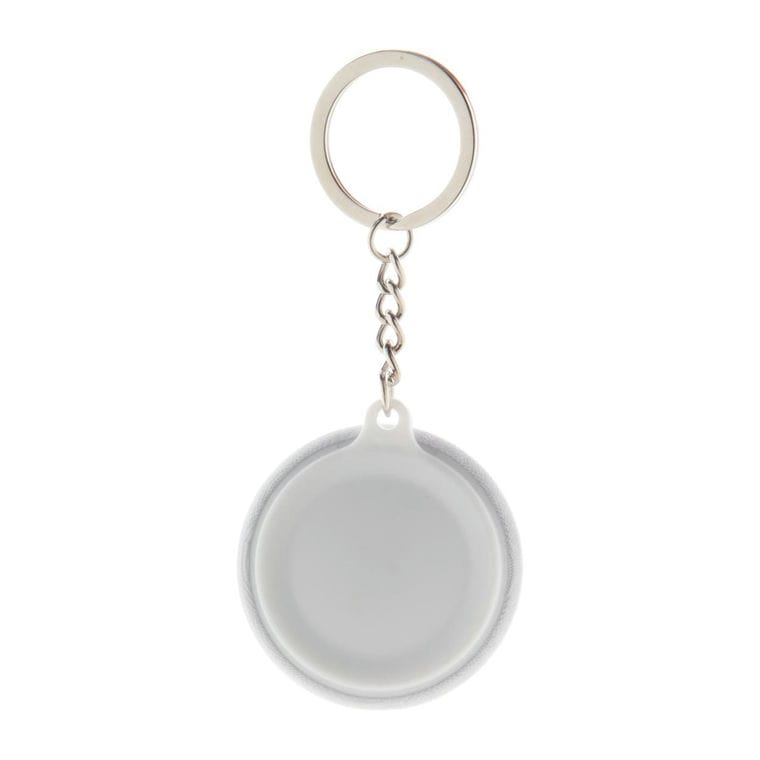 Breloc pin, RPET KeyBadge RPET Mini Alb