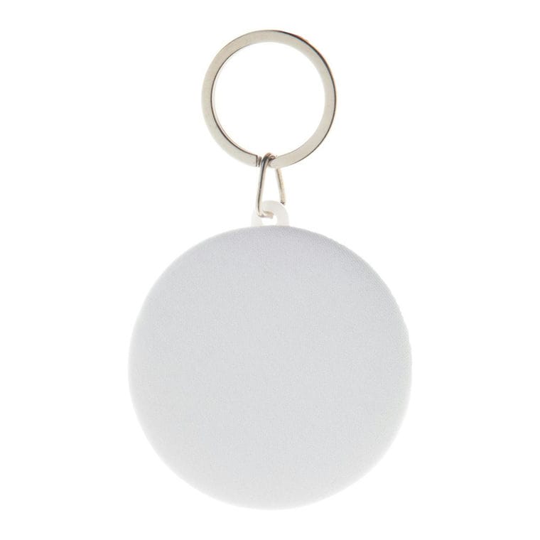 Breloc pin, RPET KeyBadge RPET Maxi Alb
