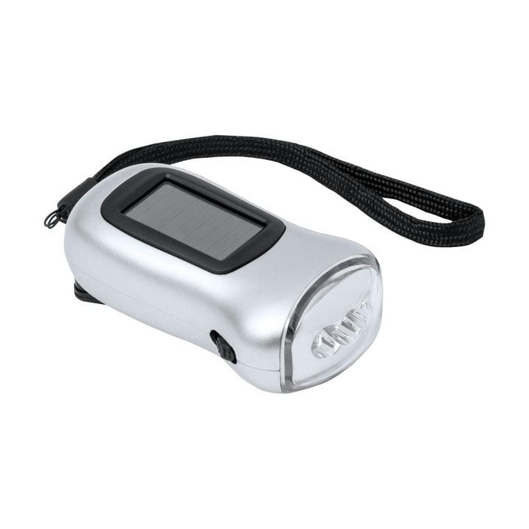 Lanternă cu dublă alimentare Rogla argintiu