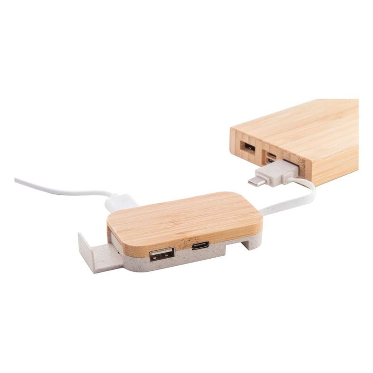 Hub USB Holbaru natural