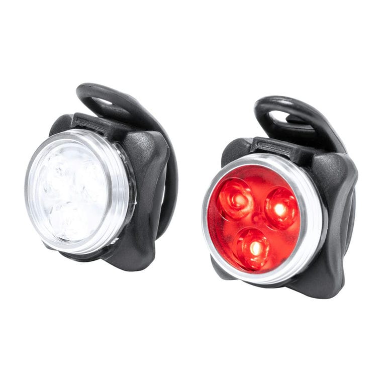 Set de lumini reîncărcabile pentru bicicletă Bilux Negru
