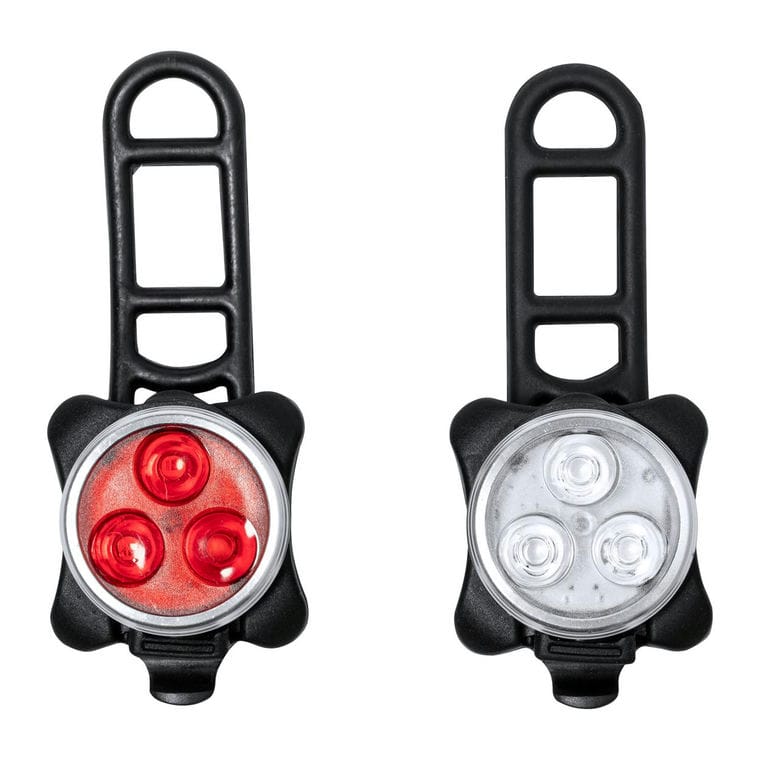 Set de lumini reîncărcabile pentru bicicletă Bilux Negru