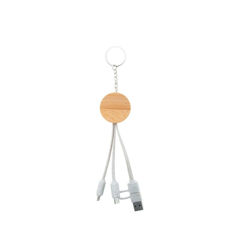 Breloc cablu USB Mugory natural