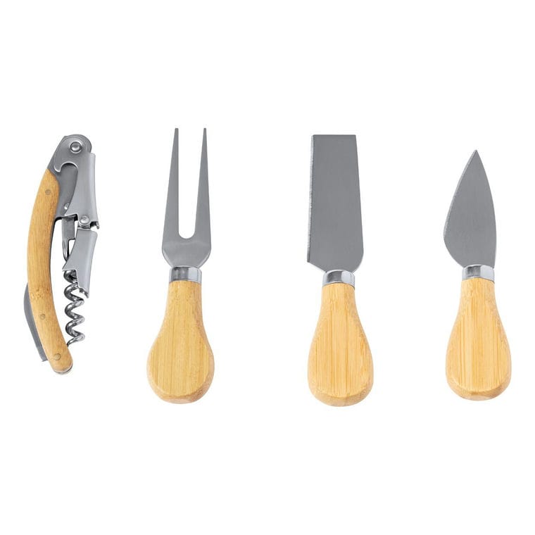 Set pentru vin și cuțite pentru brânză Sondrex natural