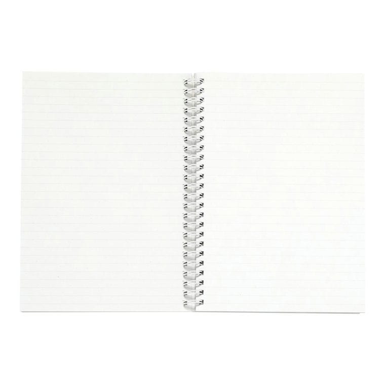 Caiet cu hârtie din semințe Bitar Alb