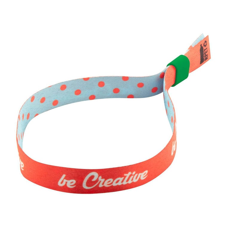 Brățară festival personalizată SuboWrist RPET Verde