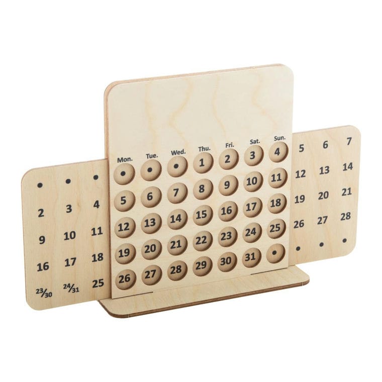 Calendar perpetuu, personalizat Forever Creative natural