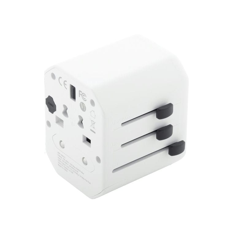 Adaptor de călătorie Jetsetter Alb