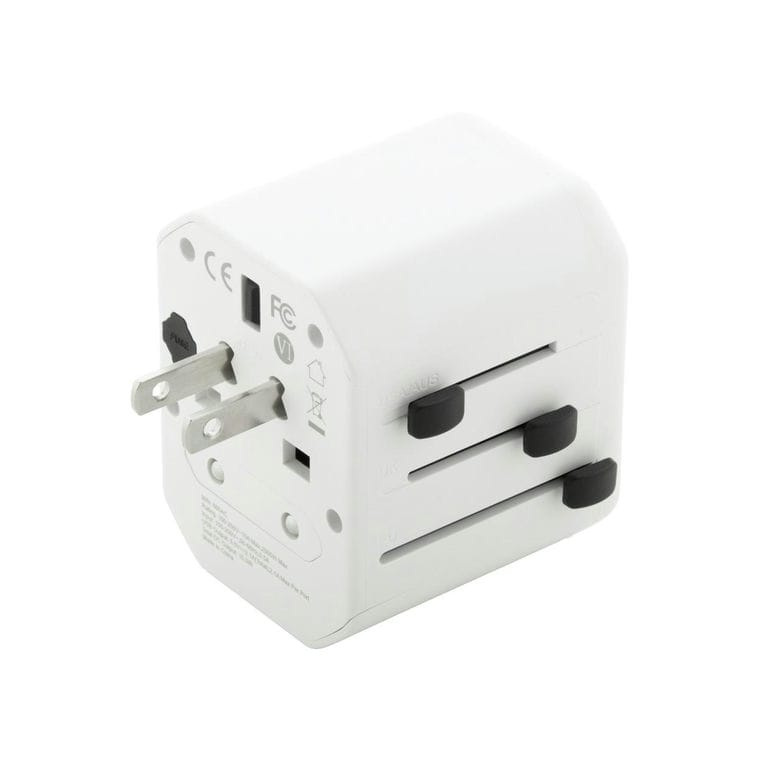 Adaptor de călătorie Jetsetter Alb