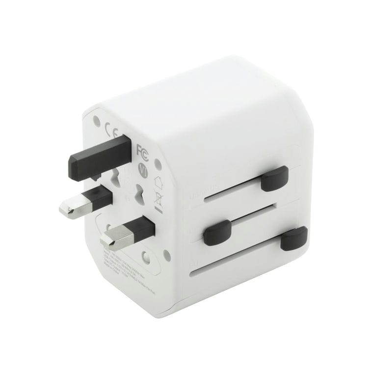 Adaptor de călătorie Jetsetter Alb