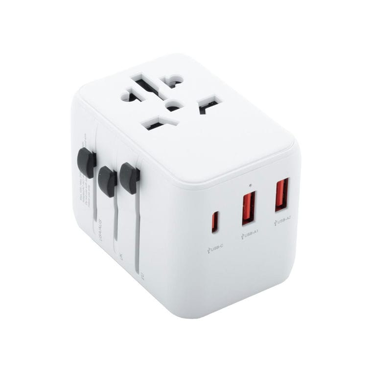 Adaptor de călătorie Jetsetter Plus Alb