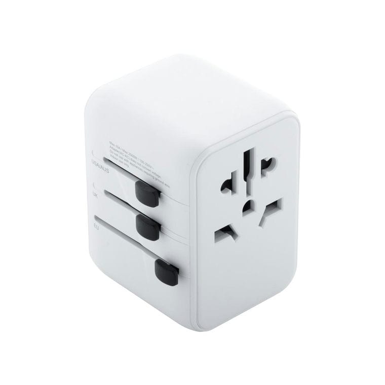 Adaptor de călătorie Jetsetter Plus Alb