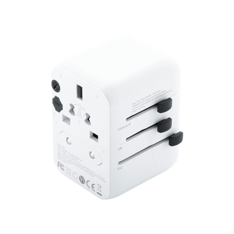 Adaptor de călătorie Jetsetter Plus Alb