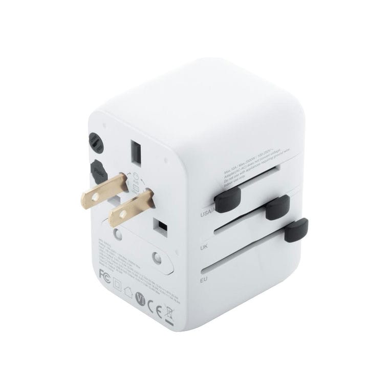 Adaptor de călătorie Jetsetter Plus Alb
