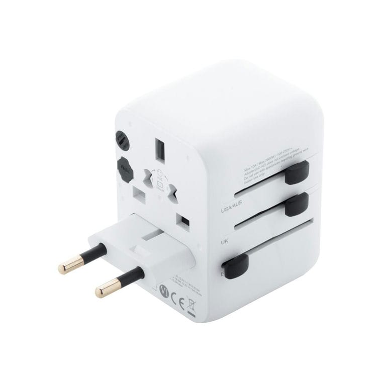 Adaptor de călătorie Jetsetter Plus Alb
