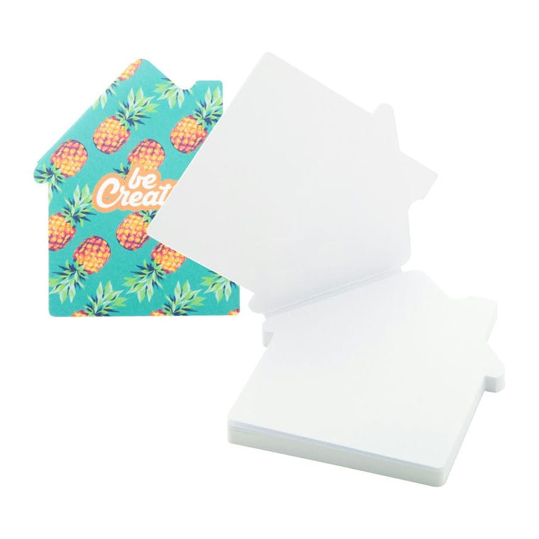 Carnețel sticky personalizat CreaStick House Alb