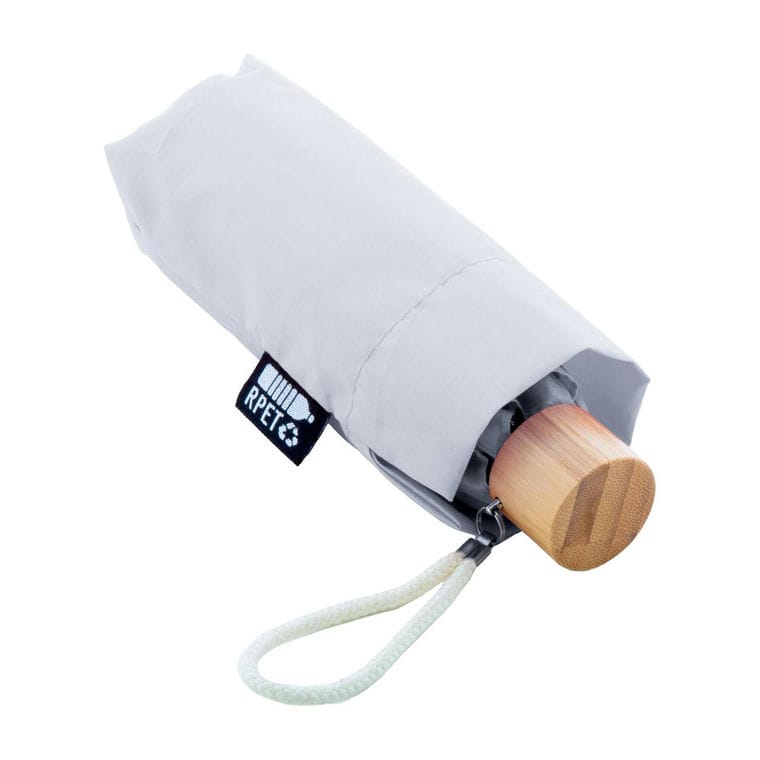Umbrelă mini, RPET Miniboo Alb
