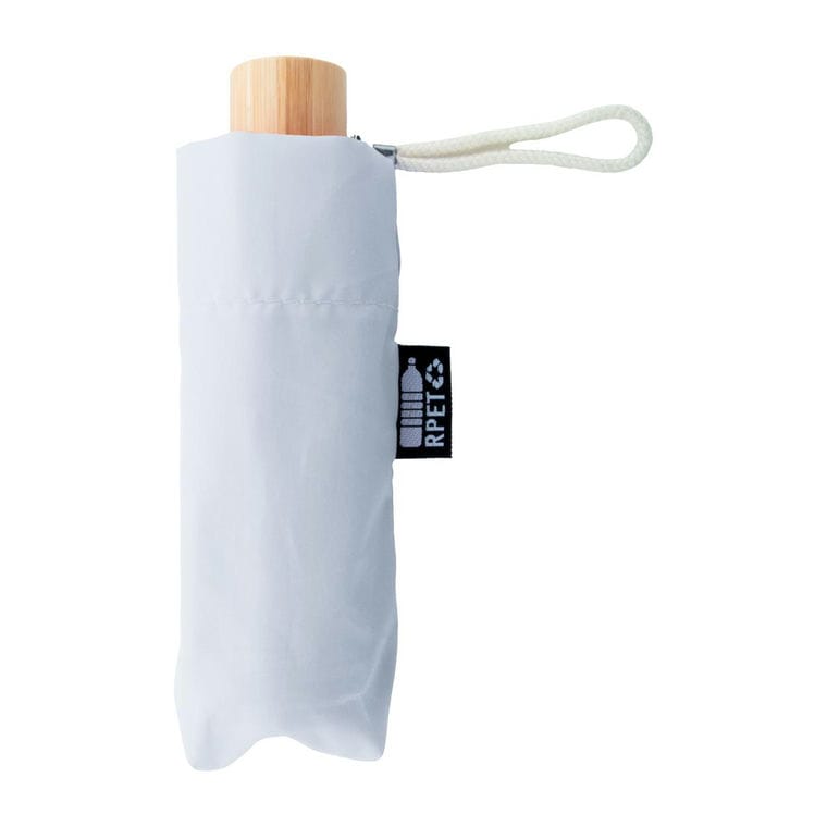 Umbrelă mini, RPET Miniboo Alb