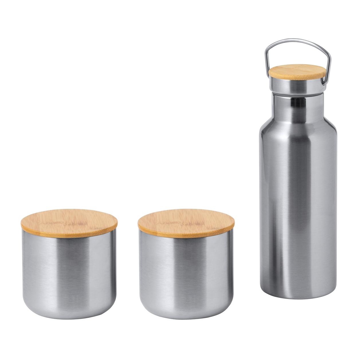 Set pentru băuturi Dickinson argintiu natural