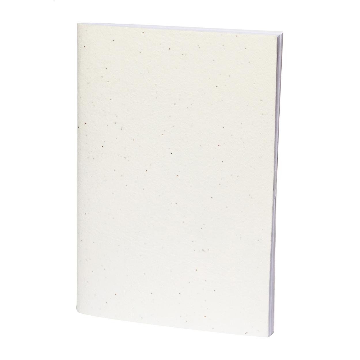 Caiet din hârtie cu semințe Derna Alb