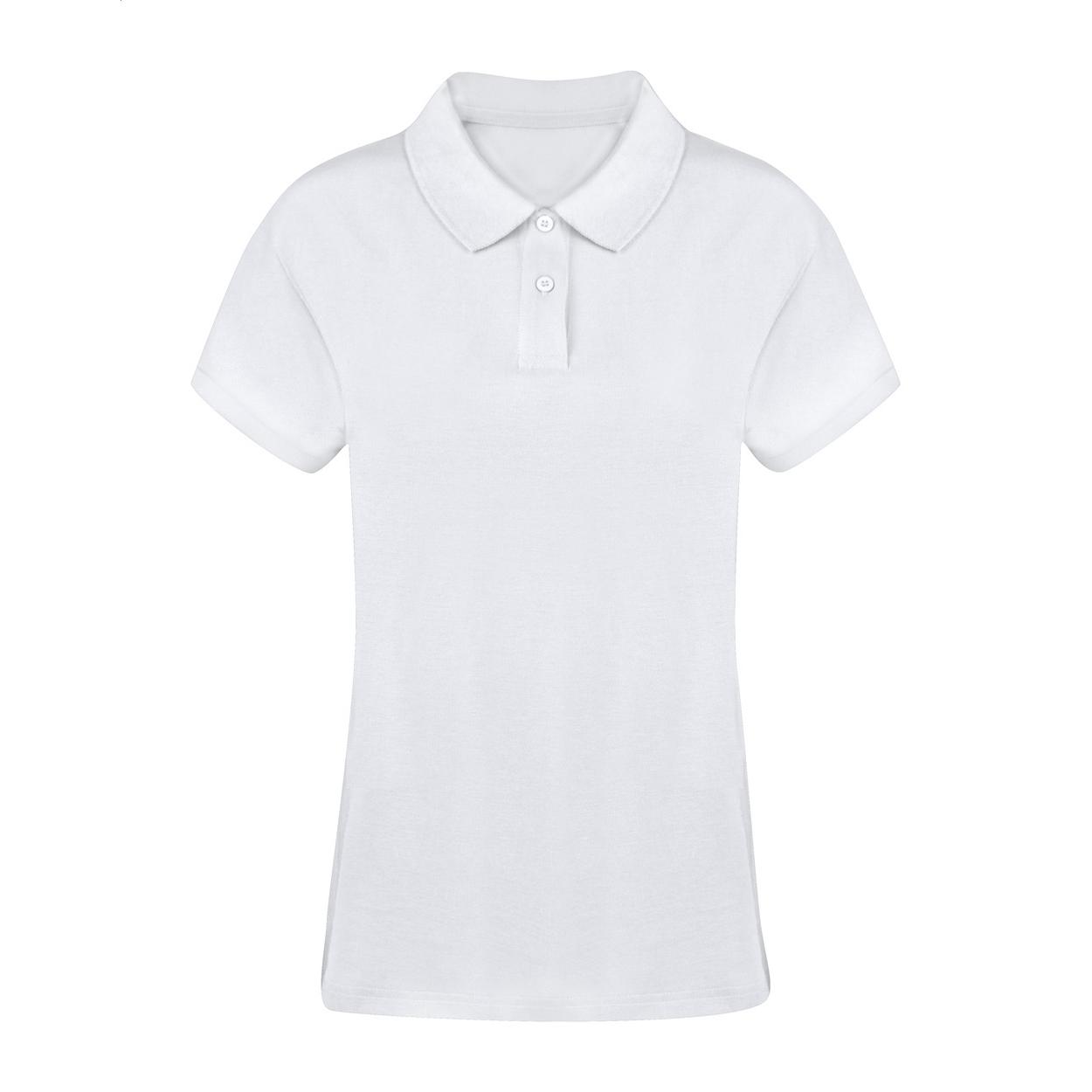 Tricou polo damă Koupan Alb