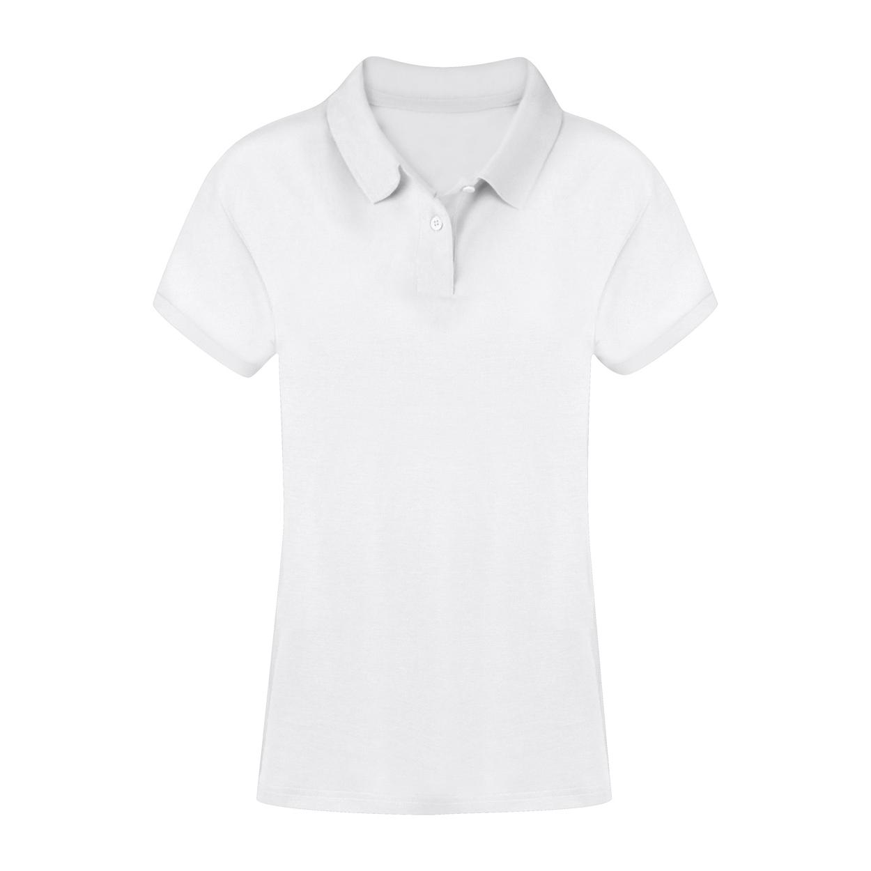 Tricou polo damă Koupan Alb L