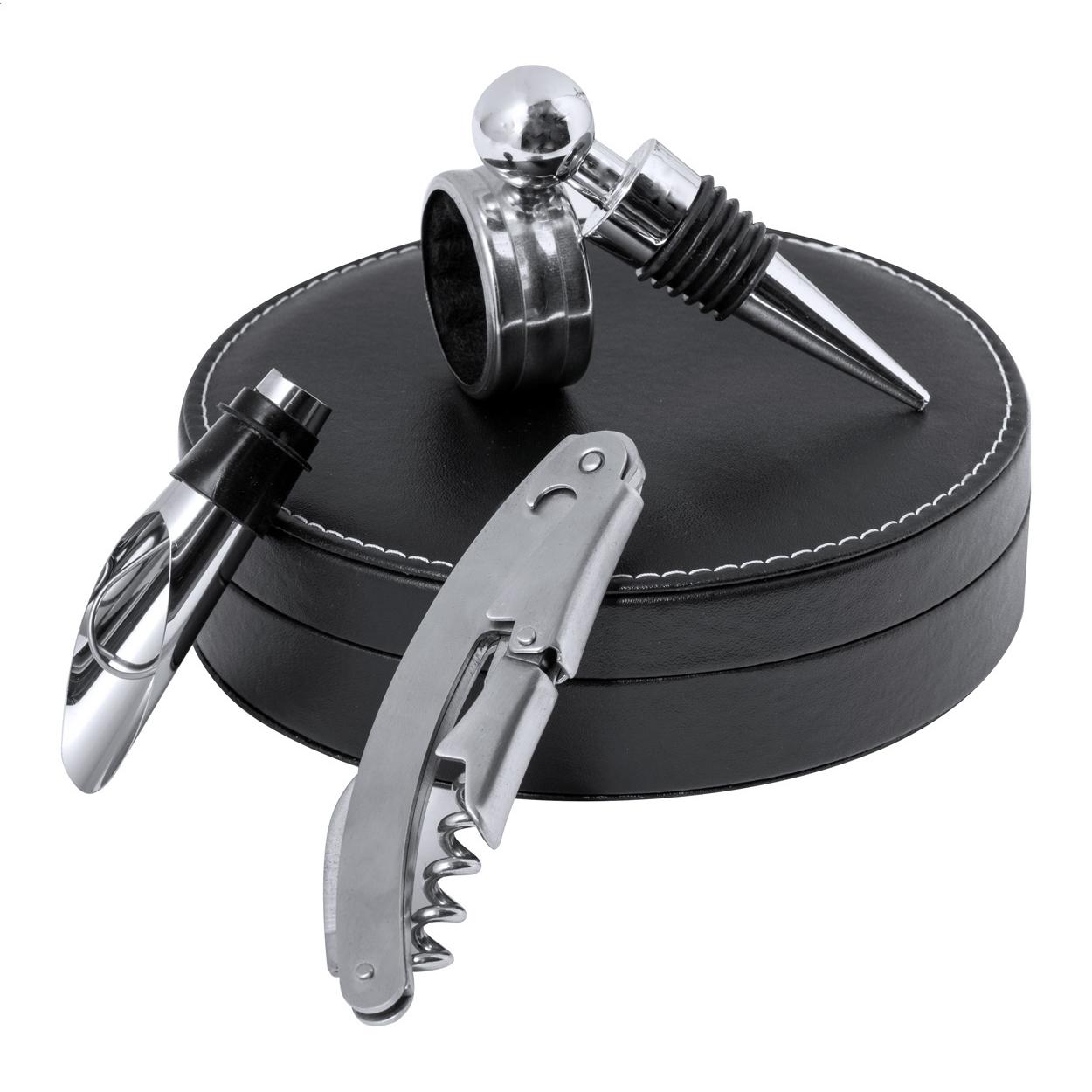 Set de vin Albion Negru