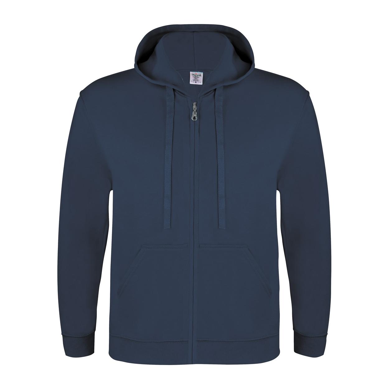 Hanorac cu glugă și fermoar Keya SWZ280 albastru închis