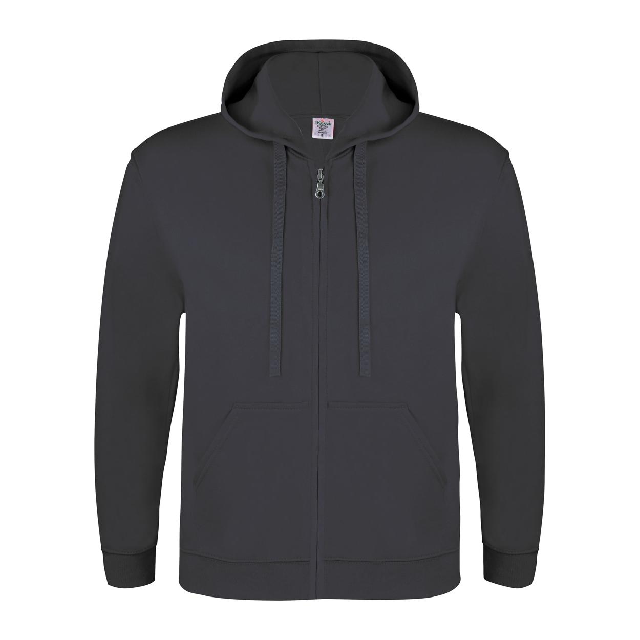 Hanorac cu glugă și fermoar Keya SWZ280 albastru mediu