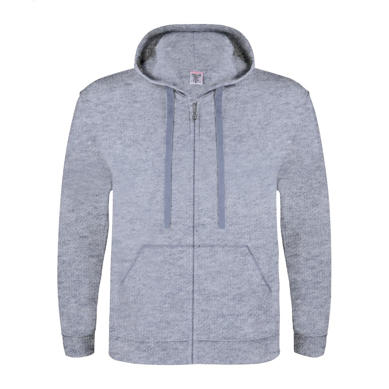 Hanorac cu glugă și fermoar Keya SWZ280 gri