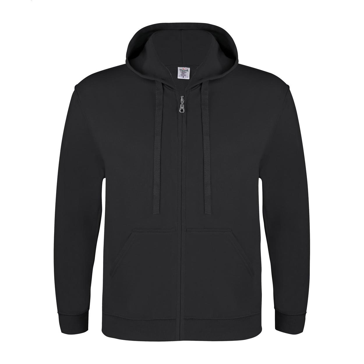 Hanorac cu glugă și fermoar Keya SWZ280 Negru