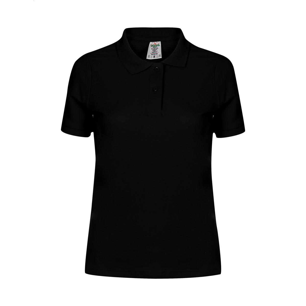 Tricou polo femei Keya WPS180 Negru