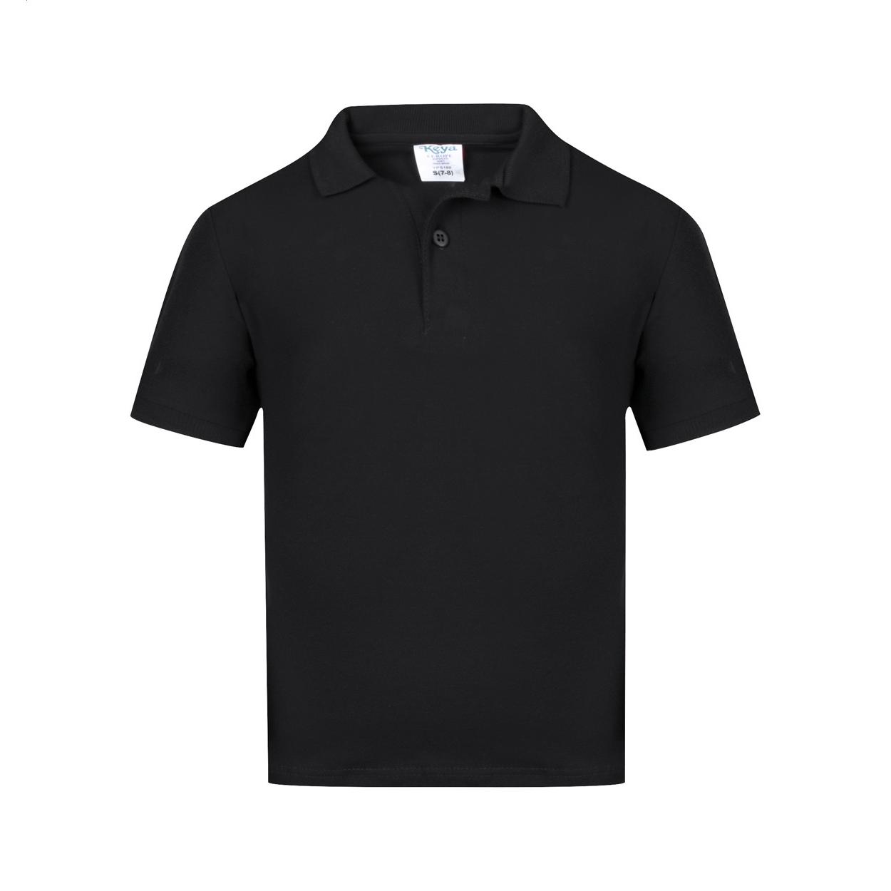 Tricou polo copii Keya YPS180 Negru
