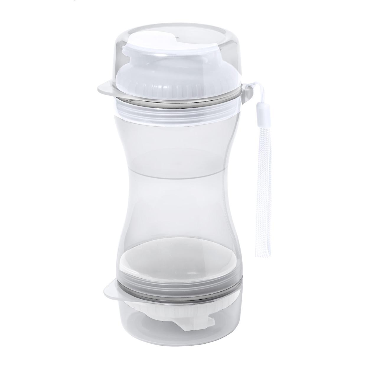 Dispenser pentru hrana animalelor de companie Treiver Alb