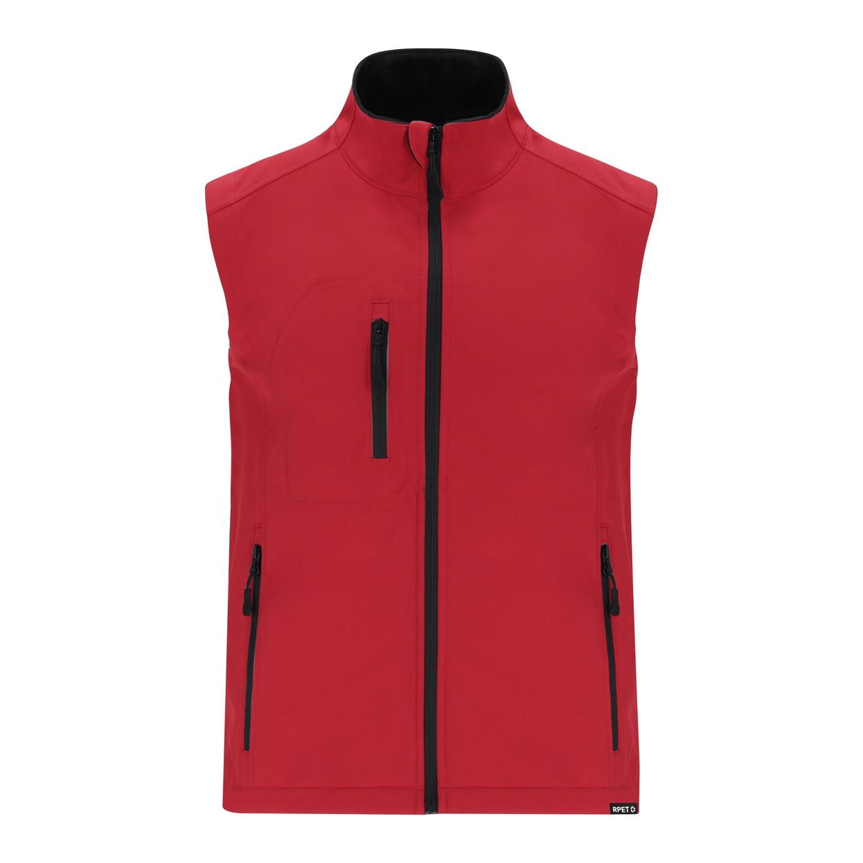 Vestă softshell RPET  Handricks Roșu