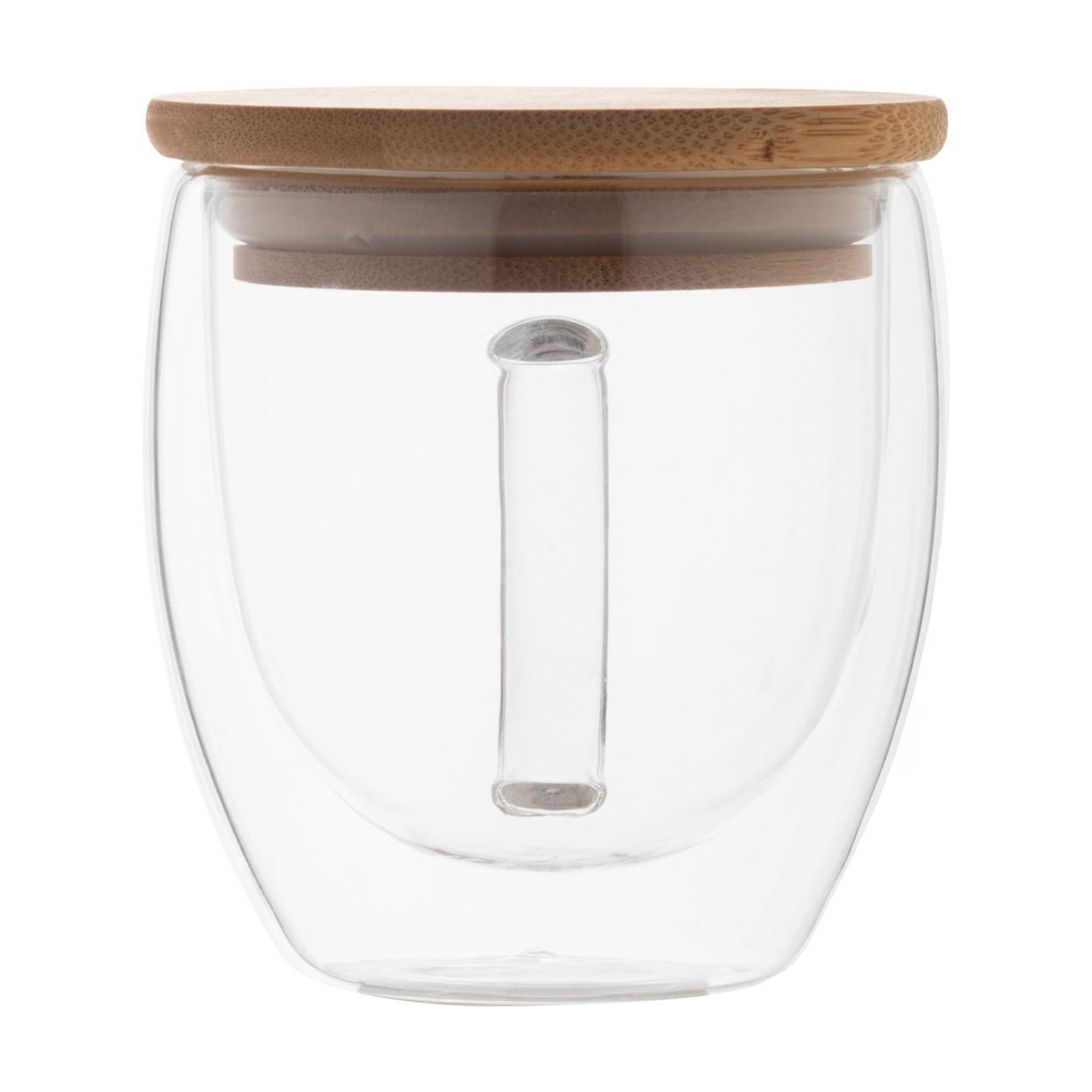 Cană termică din sticlă Grobina Mini transparent