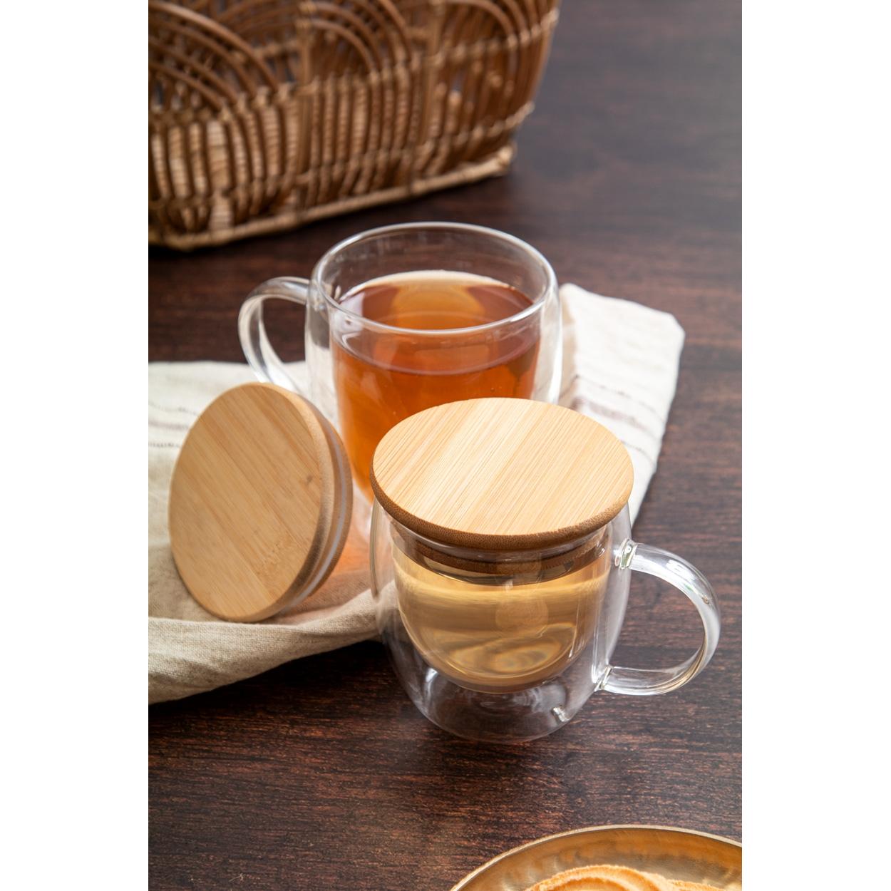 Cană termică din sticlă Grobina Mini transparent