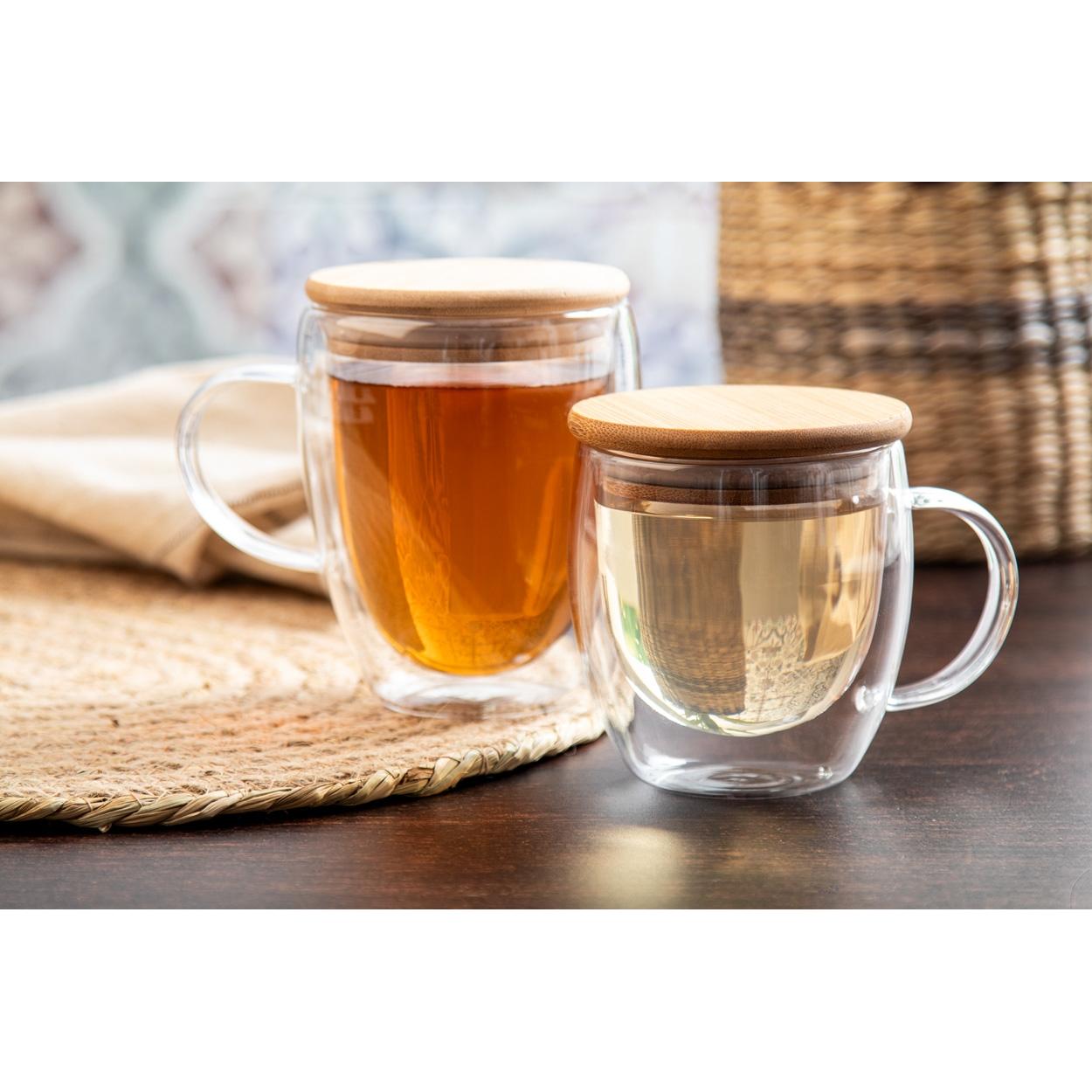 Cană termică din sticlă Grobina Mini transparent