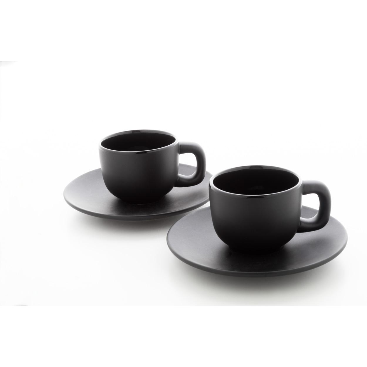 Set cești expresso Caturra Negru