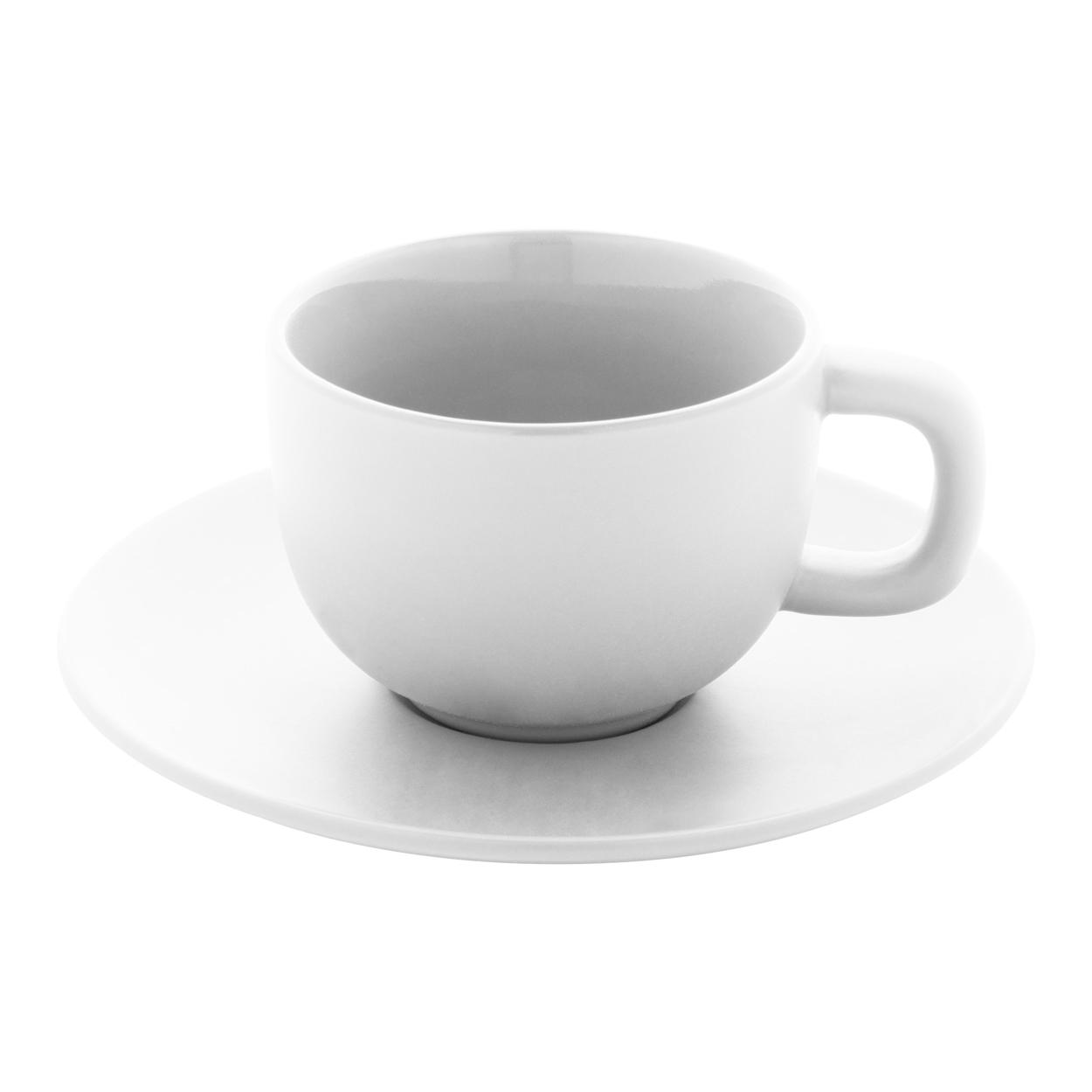 Set cești capuccino Caturra Plus Alb