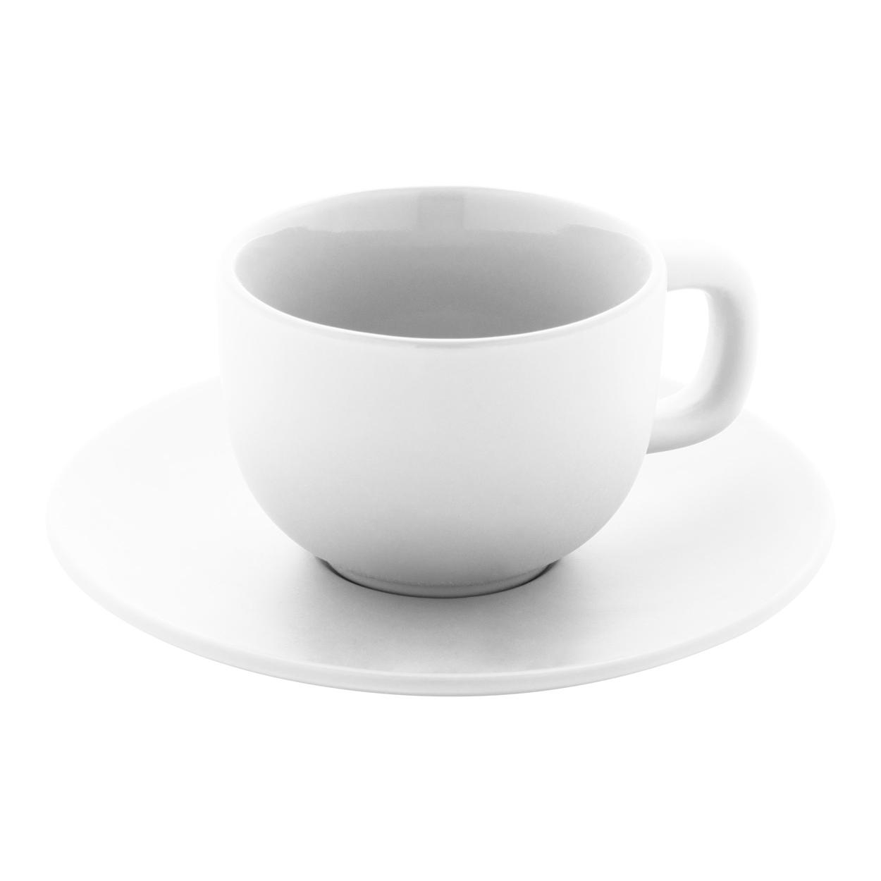 Set cești capuccino Caturra Plus Alb