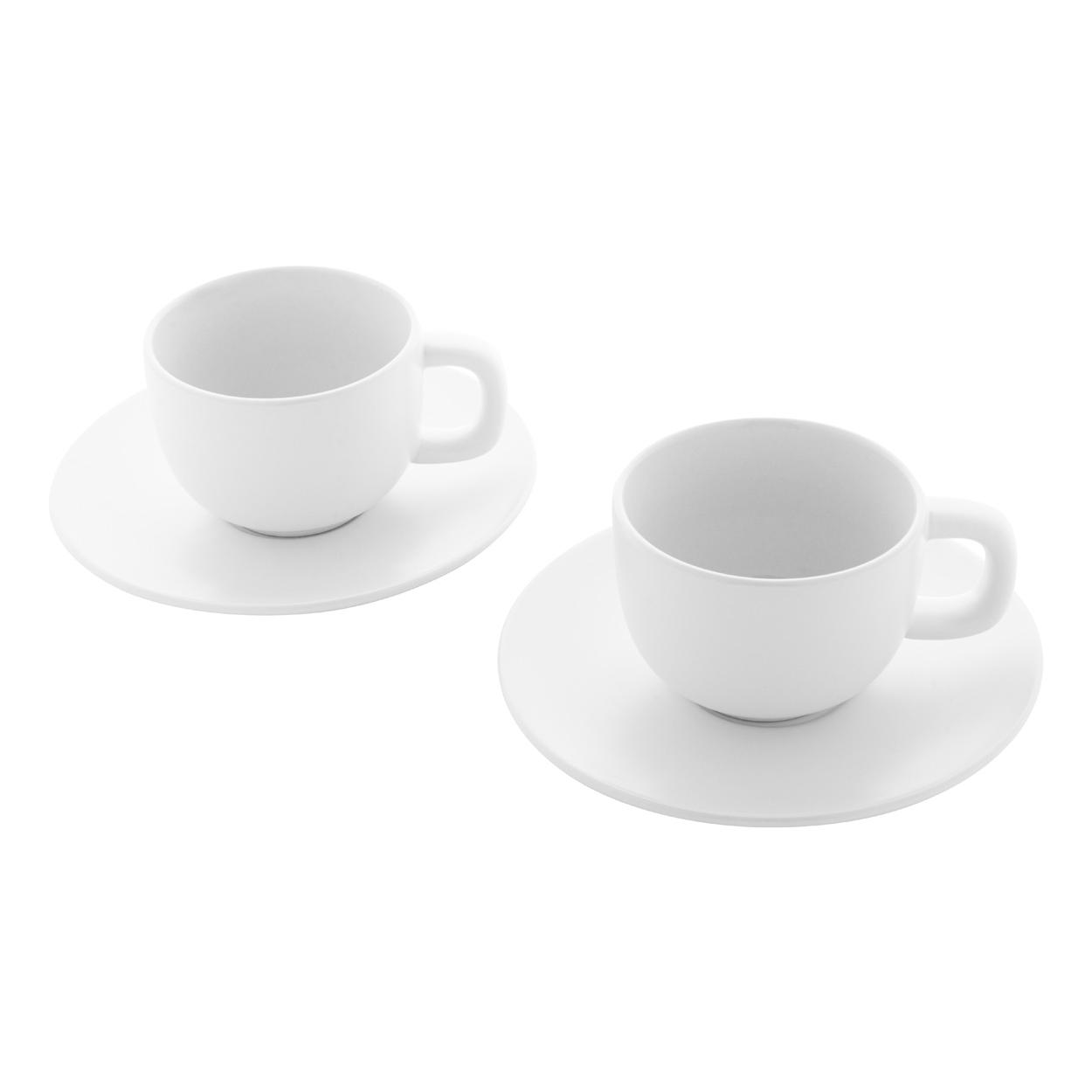 Set cești capuccino Caturra Plus Alb